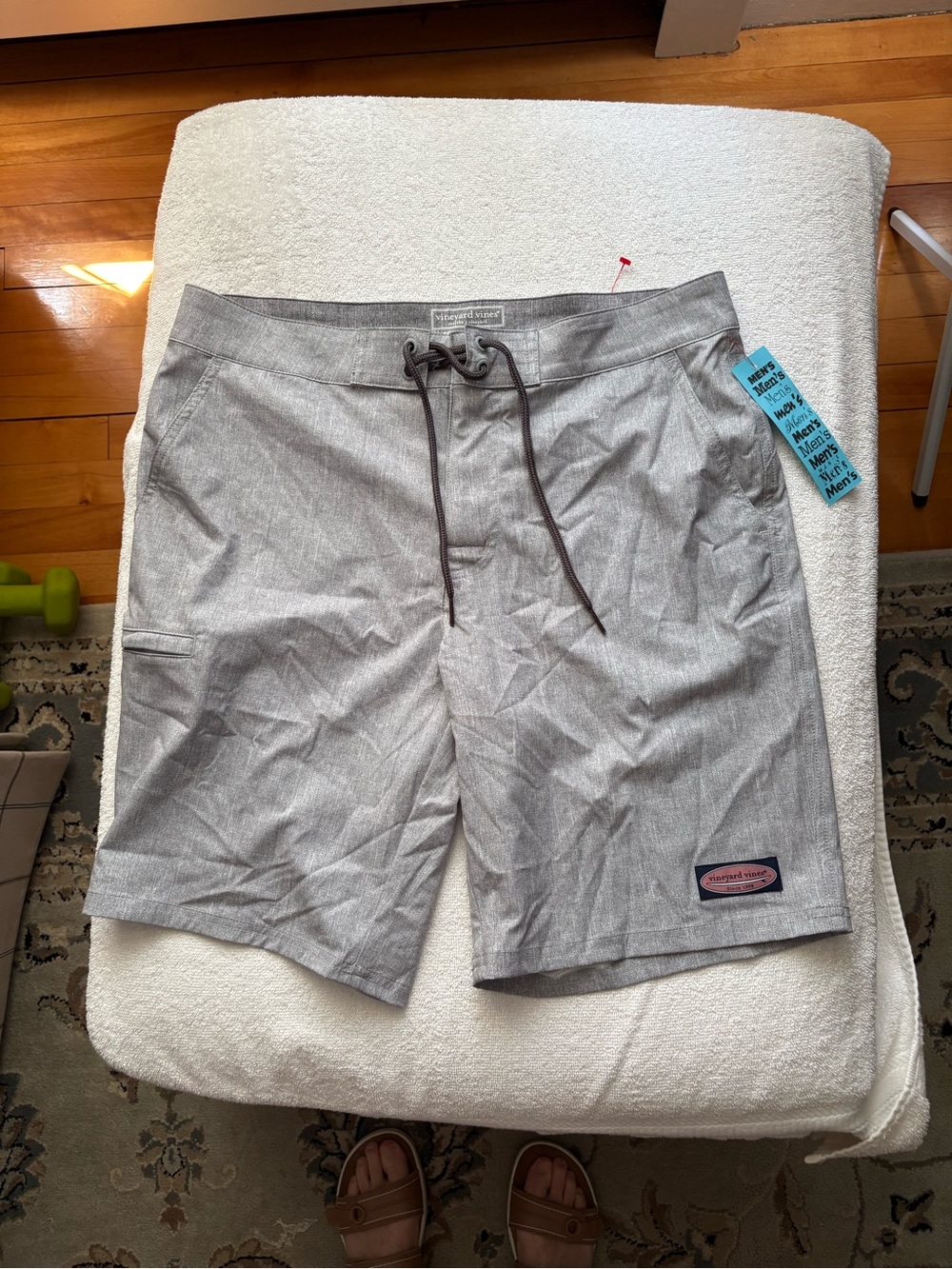 Vineyard Vines Heather Gray Men’s Swim Board Shorts NWOT